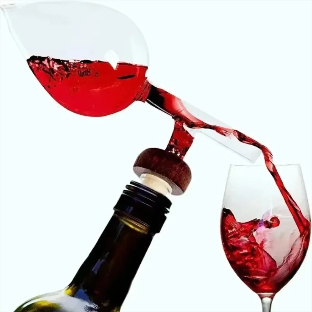 Portable Red Wine Aerator – Transparent Quick Decanter Spout & Pourer for Fast Wine Oxidation